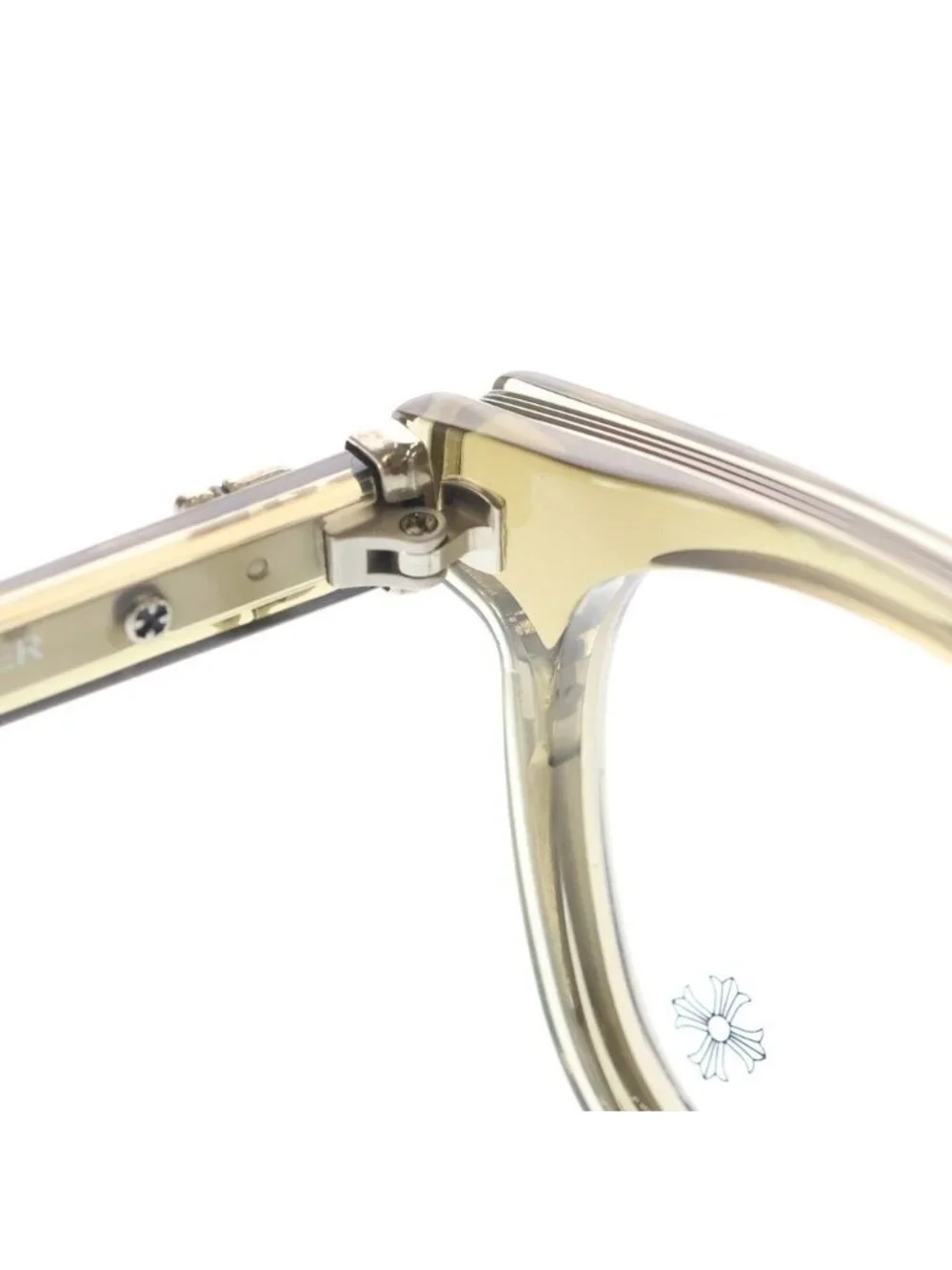 Chrome Hearts Duck Butter Dagger Wellington Sunglasses Eyewear Olive Silver 52